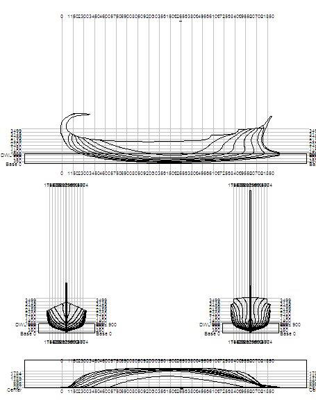 ΑΡΧΑΙΟ ΠΛΟΙΟ 23 Μ_Linesplan